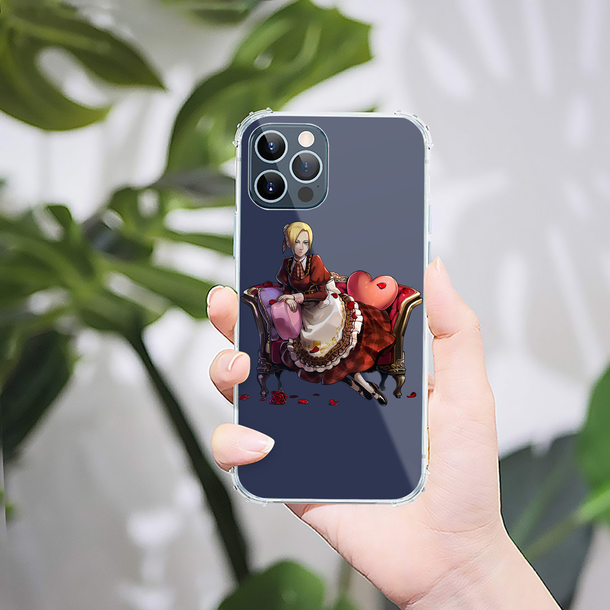 （画像用） 進撃の巨人 アニ・レオンハート Attack on Titan Annie Leonhart 【iPhone 12シリーズ対応】透明スマホケース（クリアソフトケース）